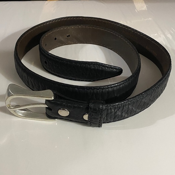 EUC Overland Genuine American Bison Leather Belt, Made in USA, Sz 40, Neutral - Picture 13 of 16